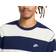 Nike Club Fleece Men's Striped Heavyweight French Terry Crew - Midnight Navy/Sail/White
