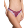 Victoria's Secret Tease Mesh Lace Trim High Leg Thong Panty - Campari Red