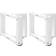 vidaXL T-Shaped White Bordsben 31cm 2st