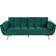 Beliani Asby Green Sofa 218cm 3 Seater