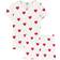 Petit Bateau Girl's Short Cotton Pajamas with Heart Motif - White Marshmallow/Red Terkuit (A00KG03100)