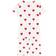 Petit Bateau Girl's Short Cotton Pajamas with Heart Motif - White Marshmallow/Red Terkuit (A00KG03100)