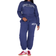 PrettyLittleThing Sports Classic Embroidered Cuffed Joggers Plus - Navy