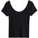 H&M Scoop-Neck Microfibre Top - Black