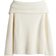 H&M Rib Knit Off The Shoulder Sweater - Cream