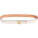 Tory Burch 1" Miller Reversible Belt - New Ivory/Natural Vachetta/Gold