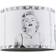 Happy Homewares Marilyn Monroe Famous Poses Themed Grey Shade ∅ 25cm