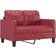 vidaXL 3201386 Wine Red Sofa 198cm 3pcs