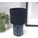 ValueLights Scallop Effect Single Blue Table Lamp 25.5cm