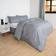 OHS Isaac Duvet Cover Grey (200x200cm)