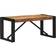 vidaXL Solid Rough Brown Sofabord 80x40cm