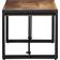vidaXL Solid Rough Brown Sofabord 80x40cm