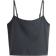 H&M Cropped Sports Vest Top in DryMove - Dark Grey