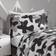 OHS Abstract Camo Duvet Cover Grey, White, Black (200x135cm)