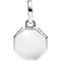 Pandora Engravable Mini Medallion Charm - Silver/Turquoise