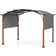 Costway Retractable Arched Pergola with Sun Canopy 3x3.6 m