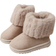 Shein 1 Pair Kid Fluffy Fluffy Lined Warm Snow Boots, Soft Sole, Unisex Fashion Casual Boots, Suitable For Boys And Girls