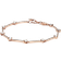 Pandora Sparkling Pavé Bars Bracelet - Rose Gold/Transparent