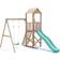 Dunster House Climbing Frame with Single Swing