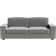 Ebern Designs Chenille Gray Sofa 86" 2 Seater