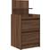 vidaXL 38x34x80cm Brown Oak Sängbord 34x38cm