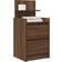 vidaXL 38x34x80cm Brown Oak Sängbord 34x38cm
