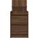 vidaXL 38x34x80cm Brown Oak Sängbord 34x38cm