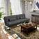 George Oliver W110764803 Black Sofa 23.6" 2 Seater