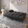 George Oliver W110764803 Black Sofa 23.6" 2 Seater