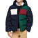 Tommy Hilfiger Kid's Colour Blocked Ripstop Relaxed Padded Jacket - Ornamental Green/Rouge/Blue