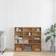 vidaXL CD Cabinet Artisan Oak Book Shelf 89.5cm