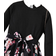 Shein Tween Girl Floral Flared Long-Sleeved Round Neck Dress With Belt, Autumn/Winter New Arrival Holiday Dress