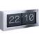 Karlsson Modern & Contemporary Digital Brushed Steel Wall Clock 37cm