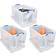Really Useful Boxes Clear 2x 84 Litre 1x64 Litre Storage Box
