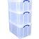 Really Useful Boxes Clear 2x 84 Litre 1x64 Litre Storage Box