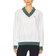 Nike Sportswear Essential Women's Loose UV Woven Long-Sleeve V-Neck Top - Sail/Vintage Green/Vintage Green