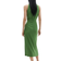 Mango Bow Midi Dress - Green