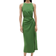 Mango Bow Midi Dress - Green