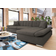 Mirjan24 Montana Right Brown Soffa 278cm 5-sits