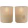 Uyuni Glass Beige LED-lys 7cm 2stk