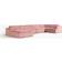 Westwing Collection Melva Old Pink Sofa 458cm
