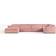 Westwing Collection Melva Old Pink Sofa 458cm