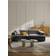 Westwing Collection Melva Anthrazit Sofa 238cm 3-Sitzer