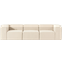 Westwing Collection Lena Light Beige Sofa 287cm 4 Seater