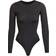 SKIMS Essential Long Sleeve Bodysuit - Onyx