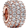 Pandora Sparkling Pavé Triple Row Charm - Rose Gold/Transparent