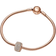 Pandora Sparkling Pavé Triple Row Charm - Rose Gold/Transparent