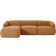 Westwing Collection Sofia Hellbraun Sofa 277cm 3-Sitzer