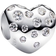 Pandora Lab Grown Heart Charm - Silver/Diamonds