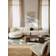 Westwing Collection Natalie Teddy-Bouclé Off White/Dark Beech Wood Soffa 337cm 3-sits